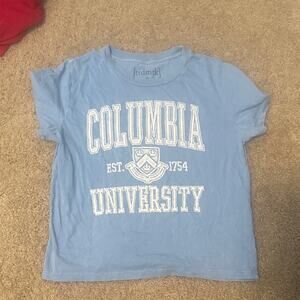 Columbia University Blue Short Sleeve Tee